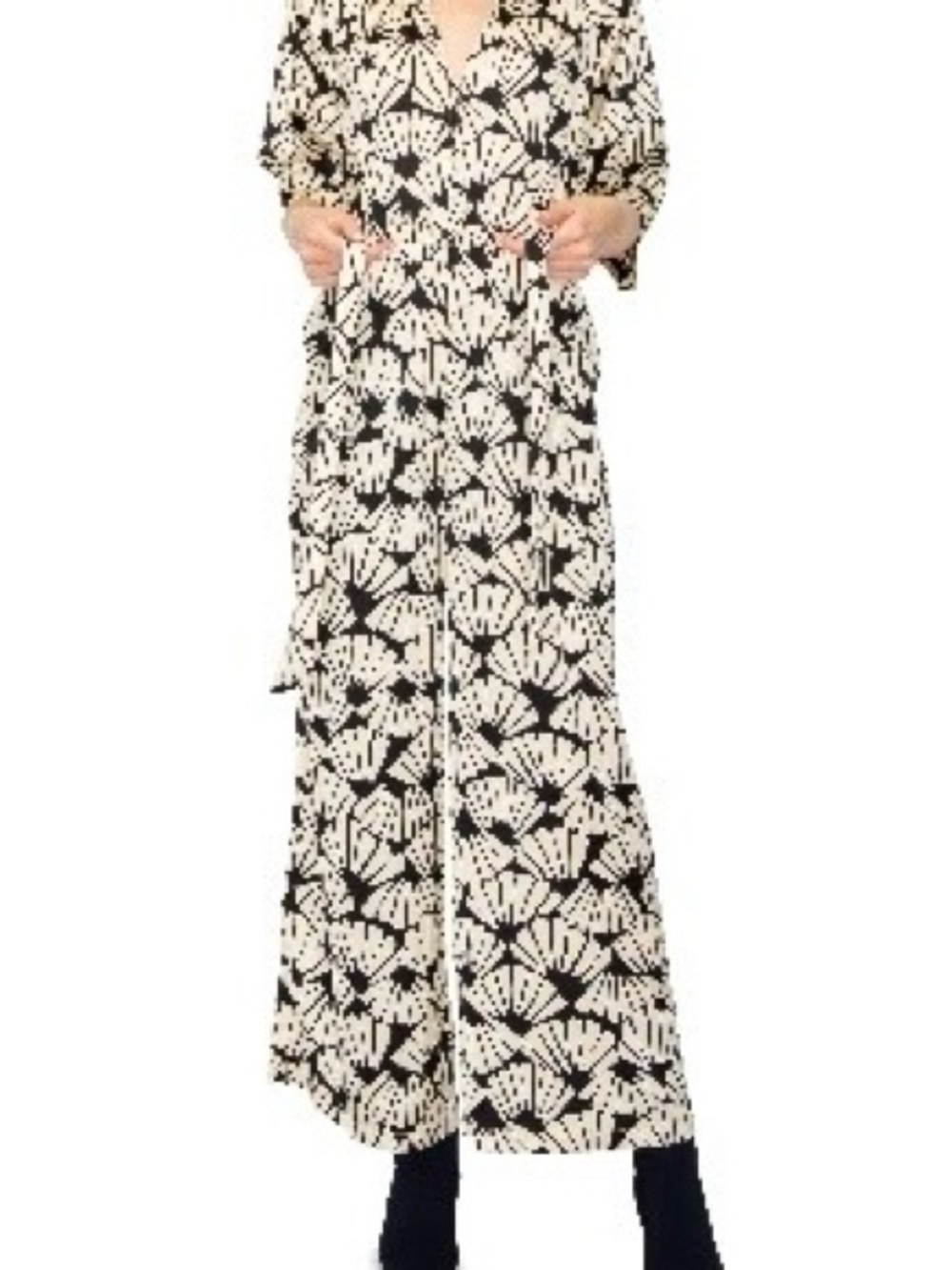 MELLODAY Printed Satin Jumpsuit
